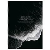 Тетрадь 160л. А4 тв. обложка, на спирали BG "Волна вдохновения", клетка (Т4гр160_лг_тф 67191) глянцевая ламинация, тиснение фольгой