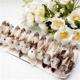 Пасхальные сувениры набор 24шт. "Птичка на проволоке (коричневая)" (57B)