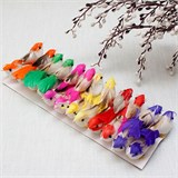 Пасхальные сувениры набор 24шт. "Птичка на проволоке (цветная)" (57C)