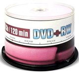 Диск DVD+RW "Mirex" 4.7Gb, 4х (50 шт. в боксе)
