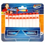 Пули мягкие для оружия, с присоской, светятся в темноте, 20шт., в блистере (A054-H41038-R, 379082)