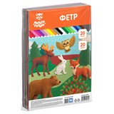 Цветной фетр Мульти-Пульти А4 20л. 20цв., 1мм (ФЦ20_66434) - фото 312192