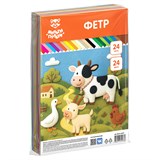 Цветной фетр Мульти-Пульти А4 24л. 24цв., 1мм (ФЦ24_66433) - фото 312193