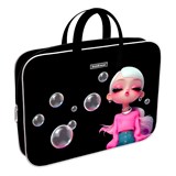 Папка на молнии с ручками А4 ErichKrause "Bubble Girl" 360*290*70мм (64981) полиэстер - фото 312405