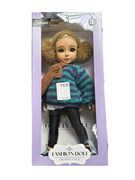 УЦЕНКА. Коллекционная кукла 32см "Silvan. Doll" (HP1220940) теплые наушники, в кофте, лосинах и кроссовках, с шарфом, ПОВРЕЖДЕНА коробка