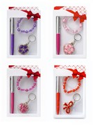 Набор подарочный 3 предм. (KS-849) браслет + брелок + ручка, в коробке