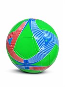 Мяч футбольный, размер 5, 280гр (RKJ-4714) светло-зеленый с красно-синим рисунком - фото 313365