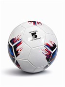 Мяч футбольный, размер 5, 280гр (RKJ-4714) белый с красно-сине-черным принтом - фото 313366