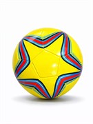Мяч футбольный, размер 5, 280гр (RKJ-4714) желтый со звездой - фото 313368