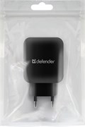 Зарядное устройство сетевое Defender "EPA-13" (83840) 2.1А, 2 USB, черное