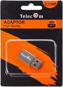 Адаптер Type-C (f) to USB 3.0 (m) "TELECOM" (TA432M) металл. корпус