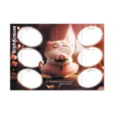 Расписание уроков А4 "Prima Cat" (65307, "ErichKrause") мелованный картон 170г/м2