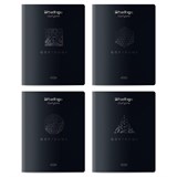 Тетрадь 48л. Berlingo "DoubleBlack" клетка (CBs_48500) уф-лак, блок 80г/м2