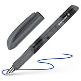 Ручка перьевая Schneider "Easy navy DARK" синяя, 1 сменный картридж (162051) темно-серый корпус