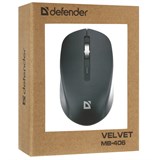 Мышь беспроводная Defender "Velvet" черная, USB (MB-406, 52406)