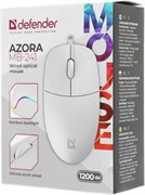 Мышь Defender "Azora" белая, USB (MB-241, 52242)