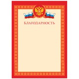 Бланк "Благодарность" А4 (Б4_72284, BG) мелованный картон