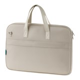 Сумка для ноутбука 15,6"-16" Först "Softness" (AB_LB67468) бежевая, полиэстер, мягкий подклад, с ремнем