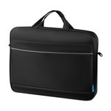 Сумка для ноутбука 15,6"-16" Först "Gray Stripe" (KNT_LB67453) черная, 1 отделение, 1 карман, нейлон, с ремнем