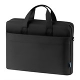 Сумка для ноутбука 17,3" Först "Urban Classic" (KNT_LB67457) черная, 2 отделения, 1 карман, полиэстер, с ремнем