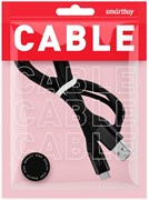 Кабель Type-C - USB, 1 м, в пакете (iK-3112ERG) "SmartBuy", черный, 2A - фото 320208