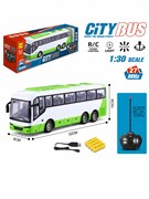 Р/У на аккумул. "Автобус City" (1:30) 32,5см (SH091-349B) свет, виден салон, в коробке