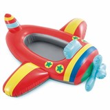 Лодка детская надув. 119*114см "Pool Cruisers. Самолет красно-серый с голубым пропеллером" (59380, "Intex") 3-6 лет - фото 321406