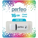 Флеш-накопитель  16Гб "Perfeo C02" White