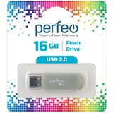 Флеш-накопитель  16Гб "Perfeo C03" Grey