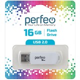 Флеш-накопитель  16Гб "Perfeo C03" White