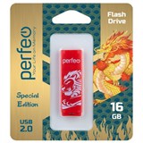 Флеш-накопитель  16Гб "Perfeo C04" Red Lion