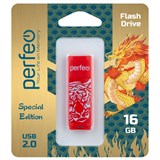 Флеш-накопитель  16Гб "Perfeo C04" Red Tiger