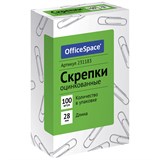 Скрепки 28мм.*100шт. "STAFF" оцинкованные, в карт. кор. (224799) - фото 321527