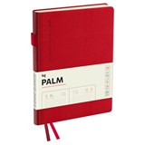 Ежедневник BG 2027г. А5 176л. кожзам "Palm. Scarlet" (DdA5_67870) красный