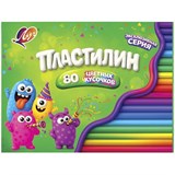 Пластилин ЛУЧ восковой + классический 80цв. 690гр. стек (36С2382-08) классич., неон., пастел., золотой, серебряный - фото 323251