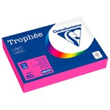 Бумага цветная CLAIREFONTAINE, А4, 80 г/м2, 500 л., неон, розовый, Франция, 2973PC - фото 323507
