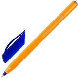 Ручка шариковая масляная BRAUBERG "Extra Glide Orange", СИНЯЯ, трехгранная, узел 0,7 мм, линия письма 0,35 мм, 142925 - фото 325525