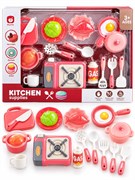 Игр. набор "Посуда с плитой и продуктами" 20 предм. (68001) в коробке - фото 326553