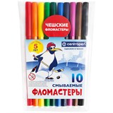 Фломастеры CENTROPEN "Пингвины" 10цв. (7790/10) смываемые