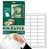 ! РАСПРОДАЖА Этикетки самокл. Lomond  А4, 70*32мм (27 эт.) белые 50л (2100185)