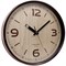 Часы настенные Troyka (77774731) круглые, диаметр 30см, коричневая рамка - фото 153016