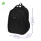 Рюкзак Berlingo City "Comfort black" (RU06954) 42*29*17см, 3 отд., 3 карм., отд.для ноутбука, USB разъем, эргономичная спинка - фото 267827