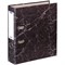 Папка-регистратор OfficeSpace, покрытие "мрамор", 70мм, черная (153195) - фото 185050