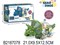 Динозавр "Трицератопс" на батар. с прозрачным корпусом и шестеренками (QF05-3, 2187078) свет, звук, в коробке 21*9,5*12,5см