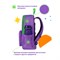 ! РАСПРОДАЖА Рюкзак Berlingo "Regular purple" (RU09191) 40*27*16см, 1 отделение, 3 кармана, уплотненная спинка - фото 230144