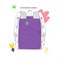 ! РАСПРОДАЖА Рюкзак Berlingo "Regular purple" (RU09191) 40*27*16см, 1 отделение, 3 кармана, уплотненная спинка - фото 230146