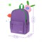 ! РАСПРОДАЖА Рюкзак Berlingo "Regular purple" (RU09191) 40*27*16см, 1 отделение, 3 кармана, уплотненная спинка - фото 230118