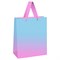 ! РАСПРОДАЖА Пакет подарочный MESHU 11х14х6,5см (MS_51815) "Duotone. Light blue-Pink gradient" фольга, матовая лам.