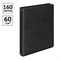 Тетрадь 160л. на кольцах, ПВХ черный, 2 сменных блока (ТТ5к160_пв 59320, "BG") - фото 251492