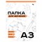 Папка для черчения А3, 10л. 160г/м, без рамки "BG" (Пч10А3_58476)